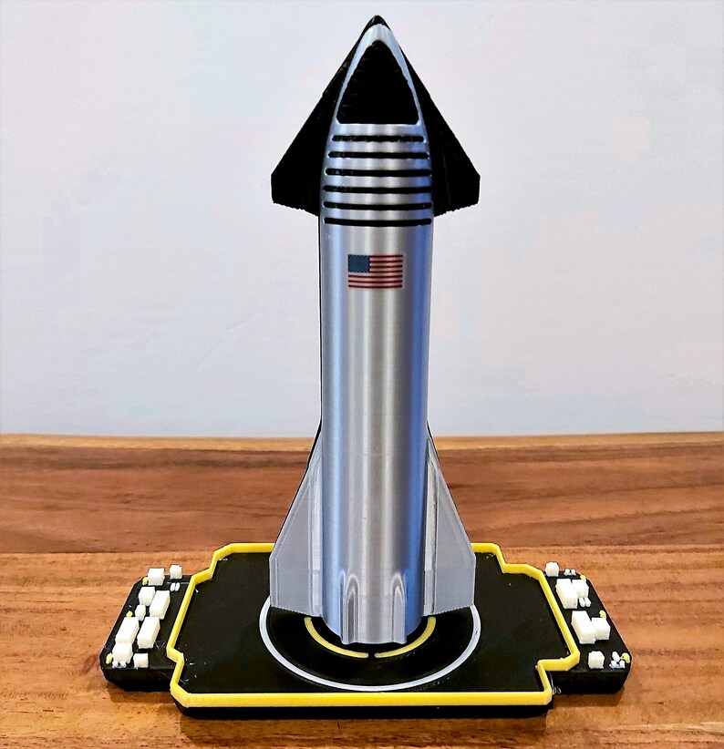SpaceX Starship & OPTIONAL Super Heavy Rocket Model Etsy