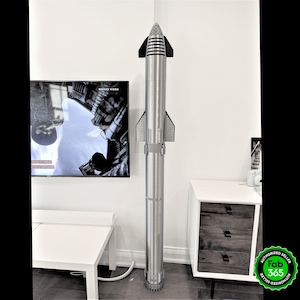 HUGE 5.5 FOOT Starship Crew & Super Heavy Model 1:72 Scale 66&quot; Inner Details, Moving Parts, Hot Stage Ring