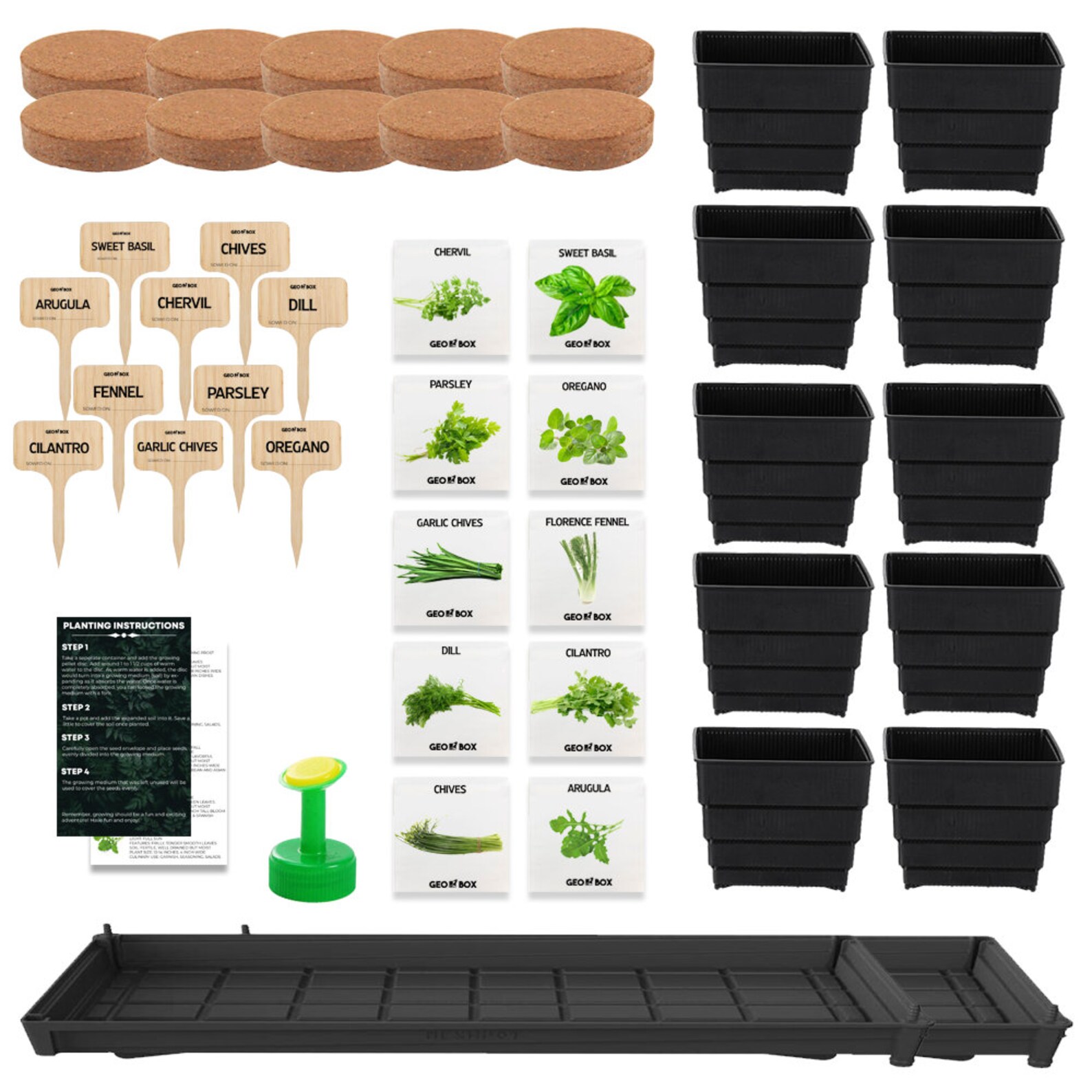 Window Garden Kit 10 Herbs Indoor Organic Herb Growing Kit Etsy