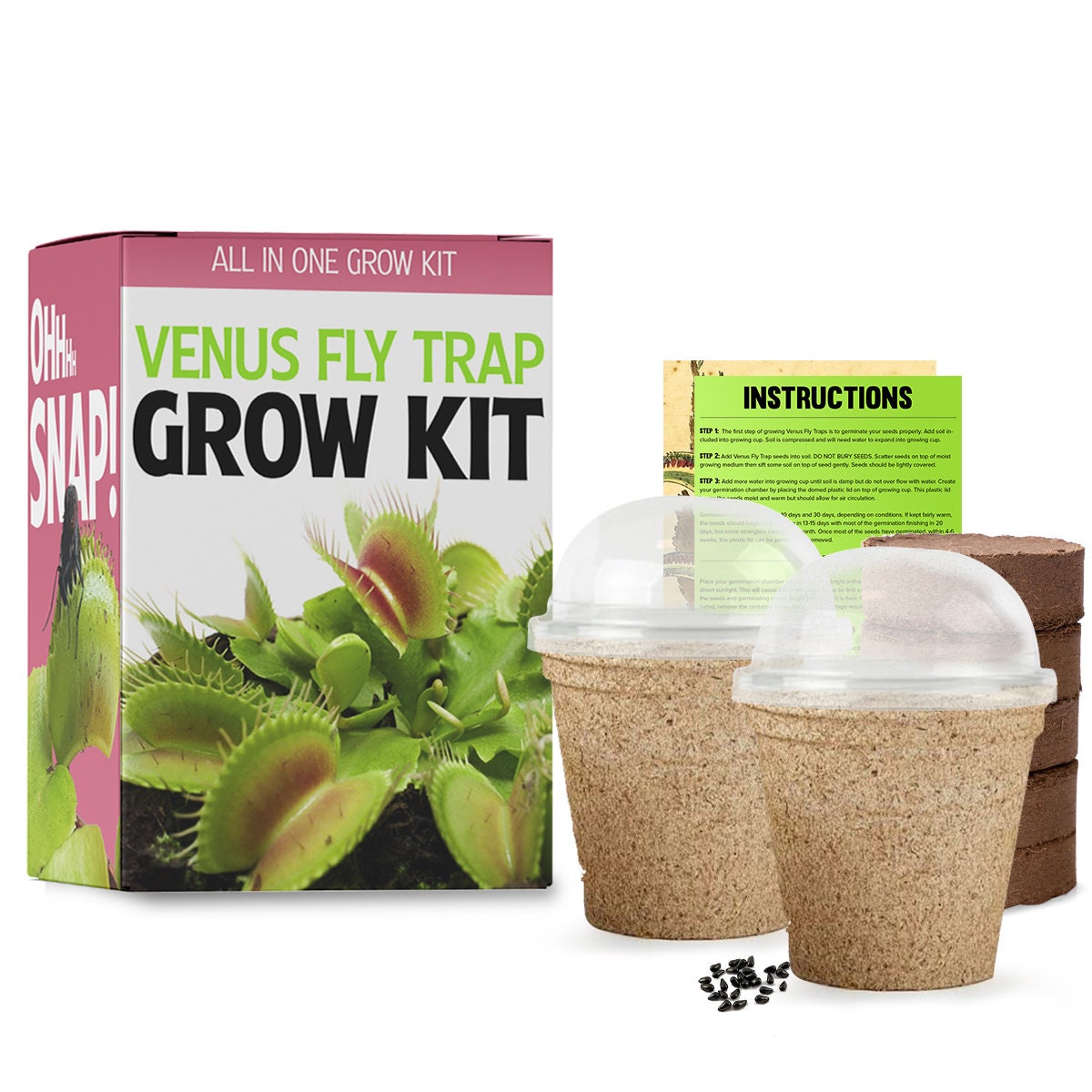 Venus Fly Trap Seeds Growing Starter Kit All in One Etsy