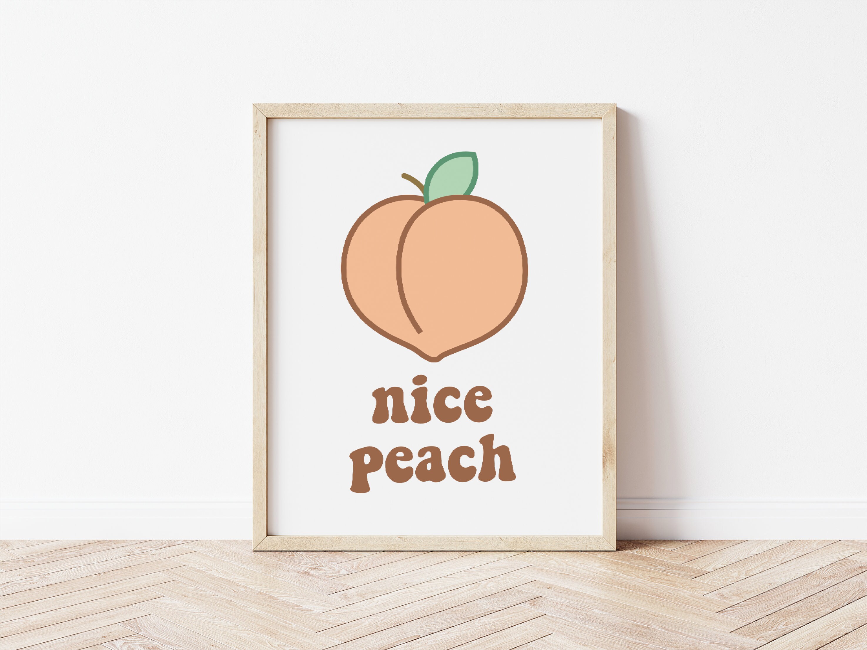 Wall Hangings Wall art peaches funny digital print Home & Living Home