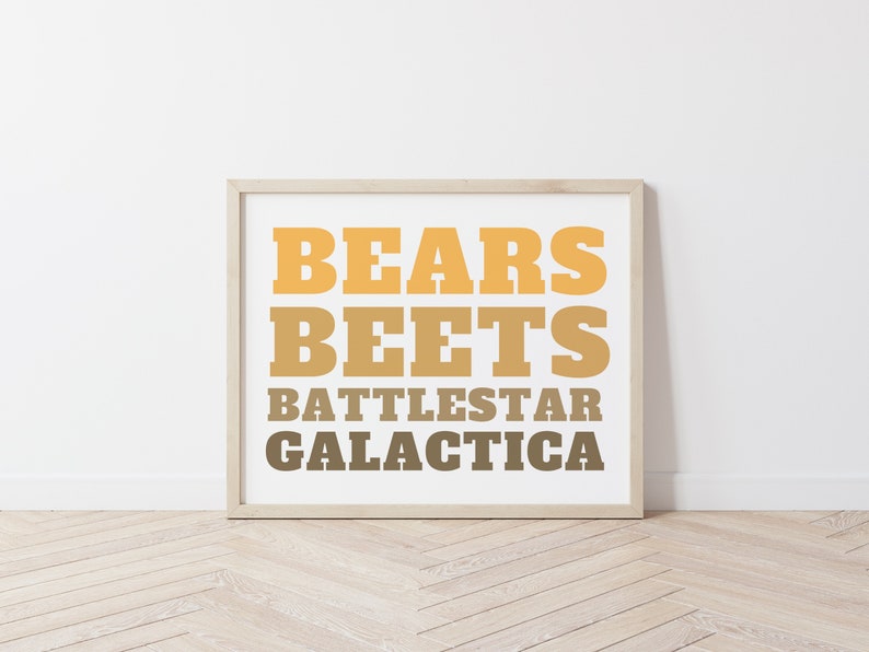 The Office Dwight Bears Beets Battlestar Galactica Quote Etsy