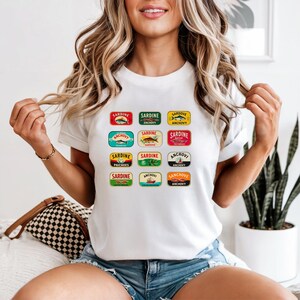 Coastal Sardine T-Shirt French Aesthetic Oversized Comfort Colors Tee for Women & Men | Coastal Grandma Style