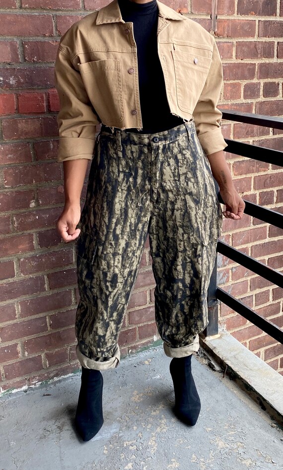 Vintage Brown Hunting Surplus Pant, hunting pants,