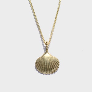 Gold Shell Necklace, Shell Necklace, Sea Shell Necklace
