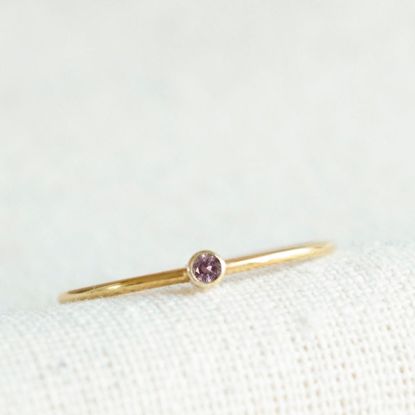 Alexandrite Birthstone Ring, June Birthstone Ring, Minimalist Birthstone Ring