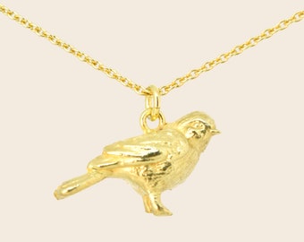 Collier pendentif oiseau, collier petit oiseau, pendentif petit oiseau, petit pendentif animal