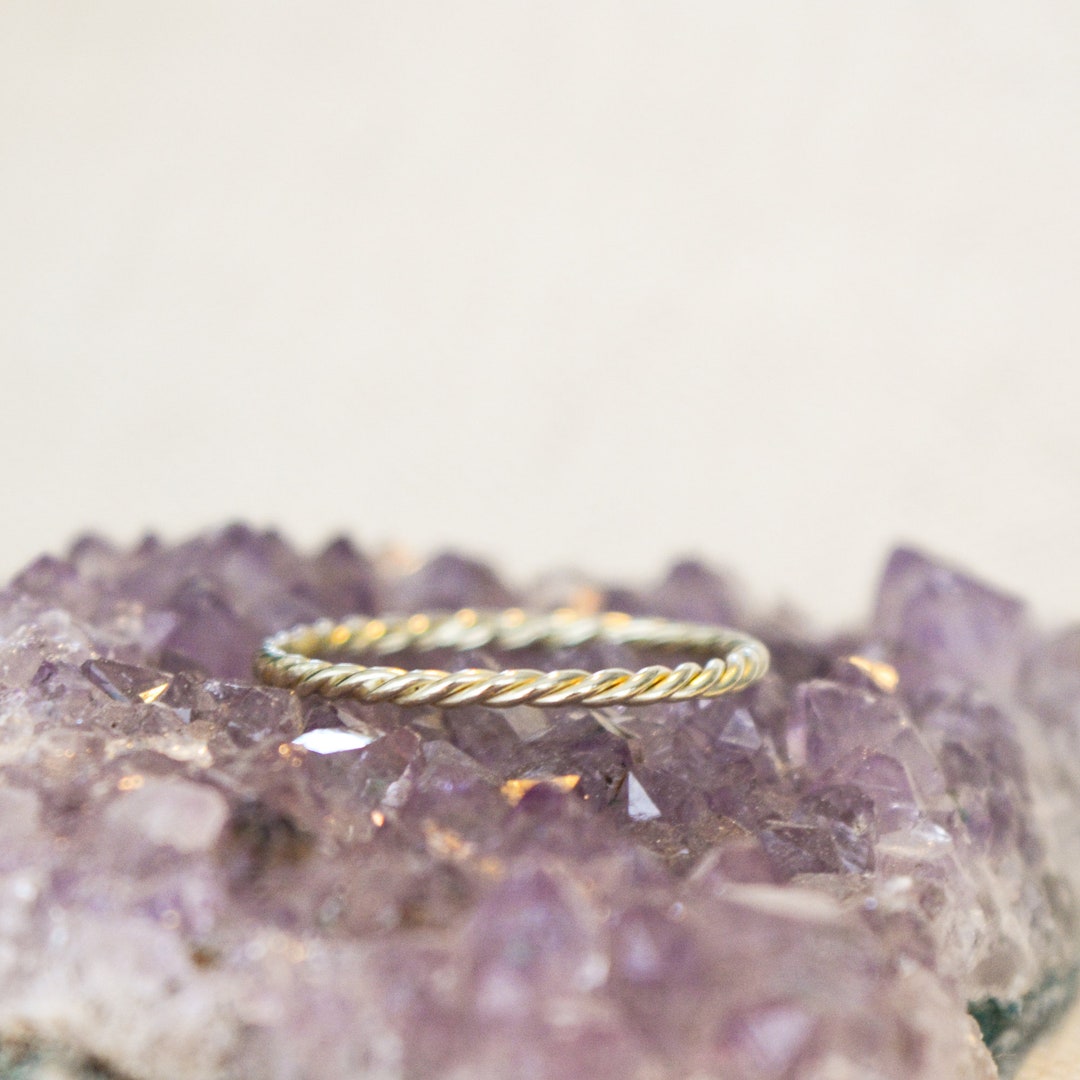 Open Rope Ring Gold Rope Ring, Sterling Silver Rope Ring, Rope Ring Stacking Ring - Etsy