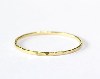 14k Solid Gold Stacking Ring, Stacking Ring, Solid Gold Stacking Ring, Silver Stacking Ring