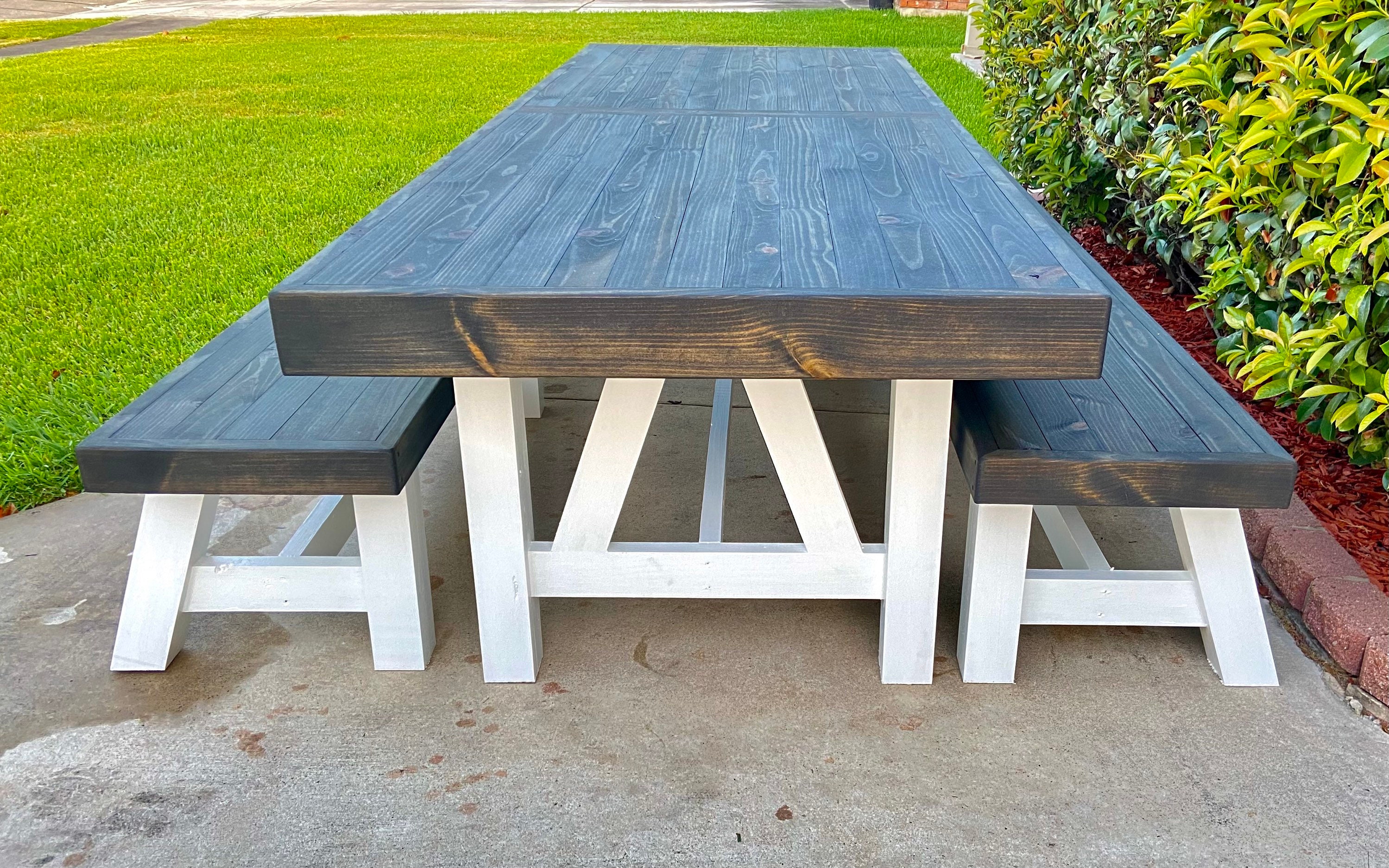 Farmhouse outdoor table set sale