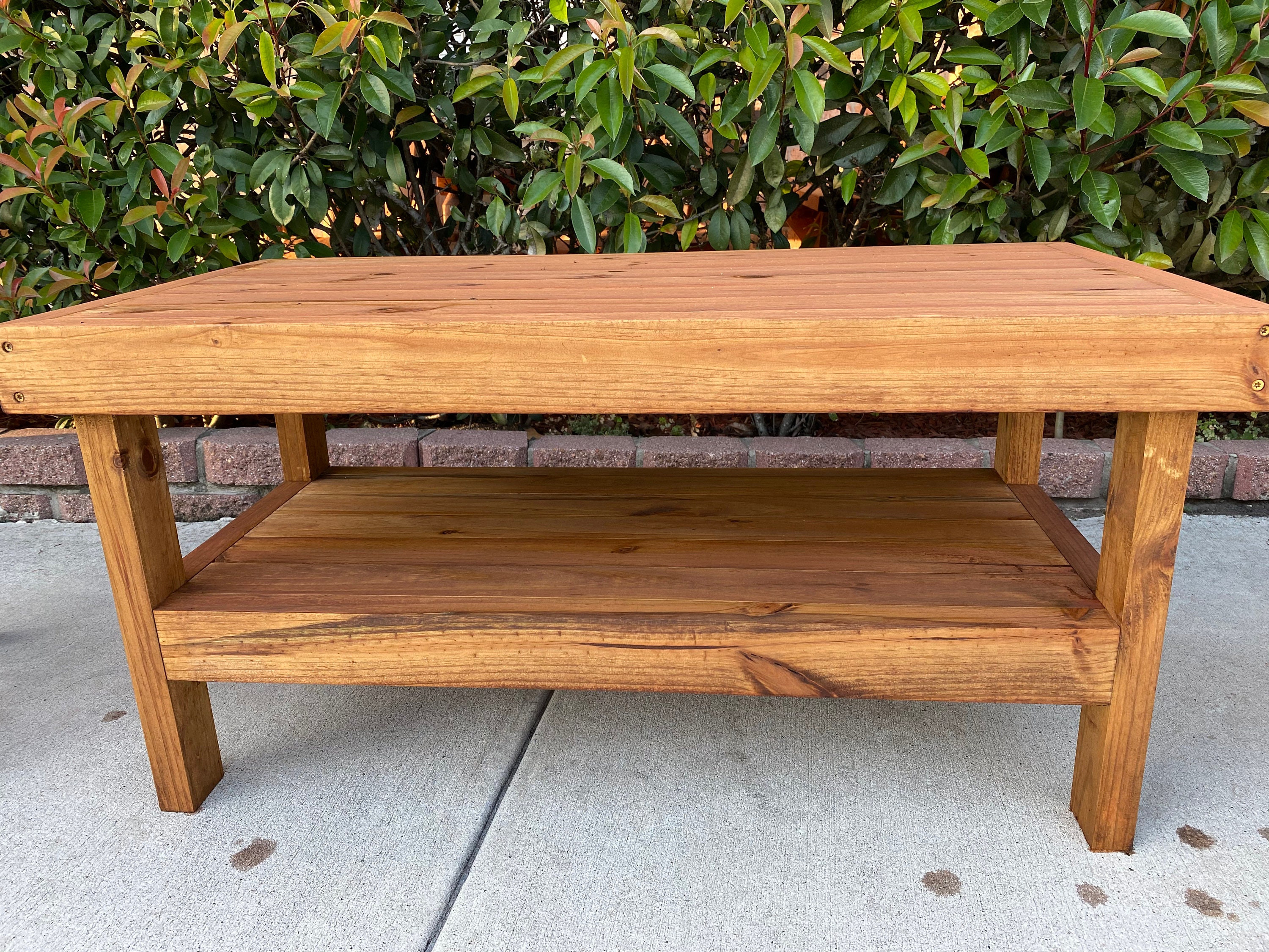 Beautifully Handcrafted Outdoor 3 Piece Coffee Table Set | Etsy