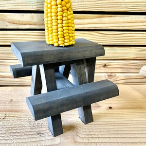 Squirrel Feeder Picnic Table weathered wood