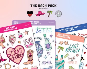 The Bach Pack | Bachelorette Sticker Sheets | Bach Stickers