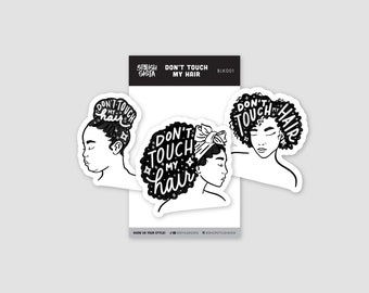 Don't Touch My Hair Sticker Pack