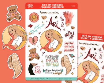 Ari's My Sunshine (Slightly Obsessed) Sticker Sheet | Ariana Stickers