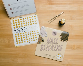 Smiley Face Nail Stickers!