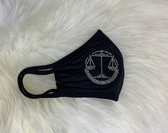 Strass Waage Sternzeichen Gesichtsmaske: Astrologie Geschenk