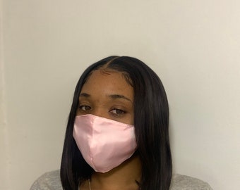 Satin Gesichtsmaske, Maulbeerseide, waschbare wiederverwendbare Maske, hergestellt in den USA