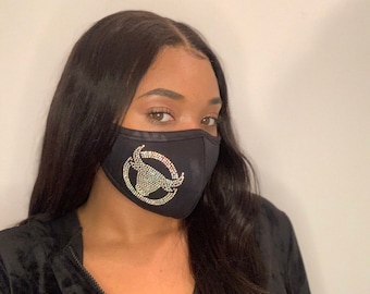 Strass Stier Sternzeichen Gesichtsmaske: Astrologie Geschenk