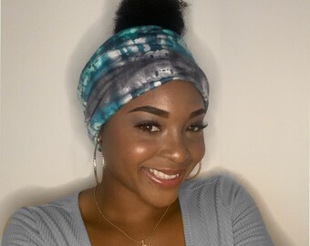 Tie Dye Turban Stirnband: Weiches, dehnbares Boho Stirnband