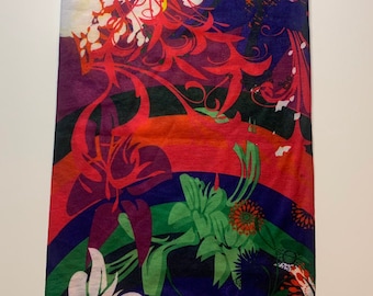 Florale Gesichtsbedeckung: Multifunktionaler Schal, Stirnband, Halstuch