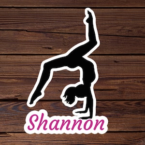 Gymnastiek Sticker, Gymnastiek Gift, Verjaardagscadeau, Dochter Cadeau van Mama,