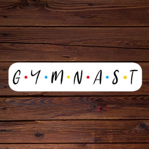 Gymnastiek Sticker, Gymnastiek geschenken, verjaardagscadeau, tiener meisje geschenken,