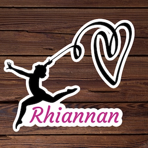 Ritmische gymnastieksticker, gymnastiekcadeau, verjaardagscadeau, dochtercadeau van moeder,
