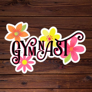 Gymnastics Sticker, Gymnastics Gifts, Birthday Gift, Gift for Girls,