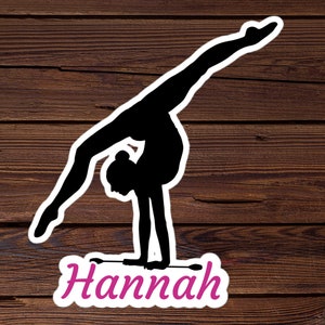Ritmische Gymnastiek Sticker, Gymnastiek Gift, Verjaardagscadeau, Dochter Cadeau van Moeder,