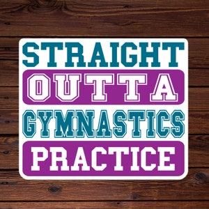 Gymnastiek Sticker, Gymnastiek Gift, Verjaardagscadeau, Dochter Cadeau van Mama,