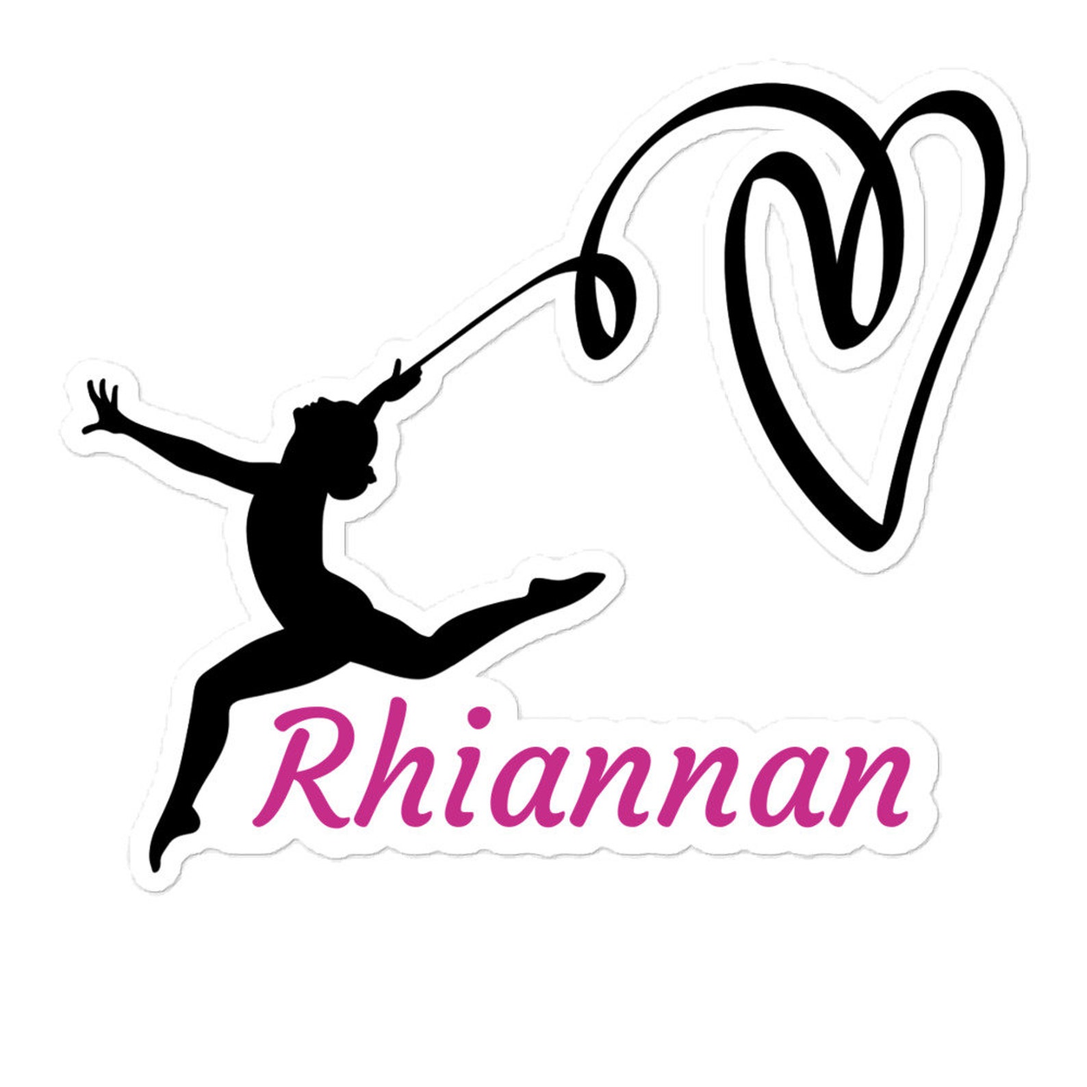Rhythmic Gymnastics Sticker Gymnastics Gift Birthday Gift Etsy