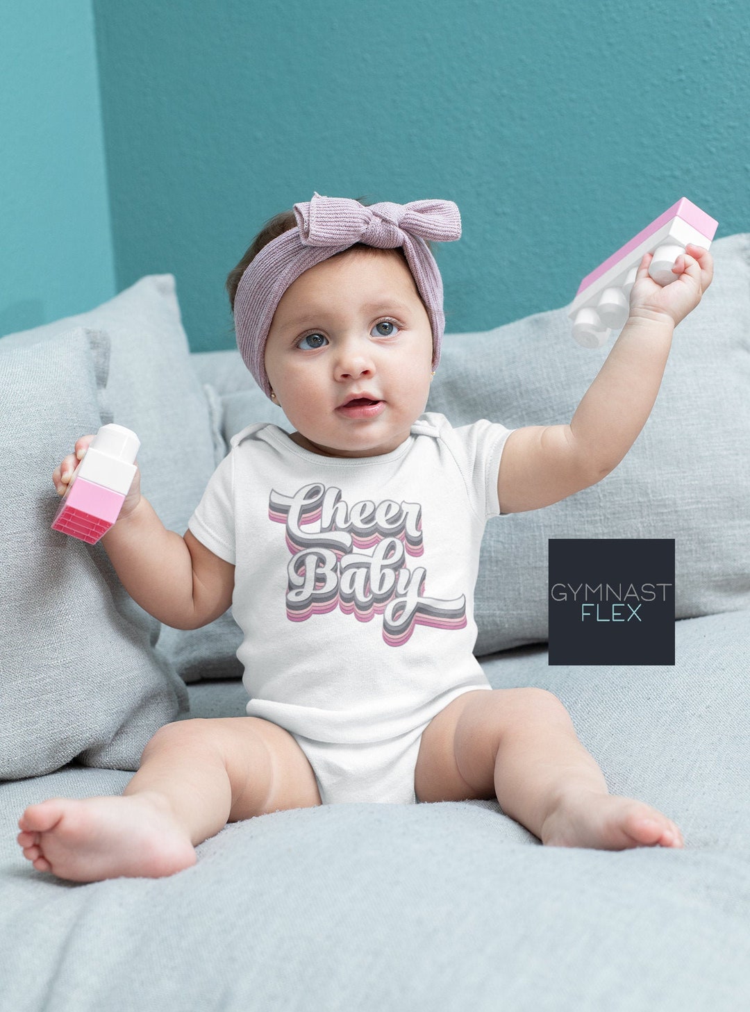 Cheerleading Baby One Piece Baby Shower Gift Expecting Mom Etsy