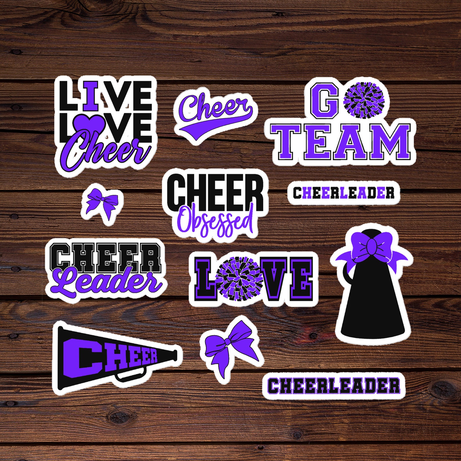 Cheer Sticker Pack, Cheerleader Gifts, Birthday Gift, Best Friend Gifts ...