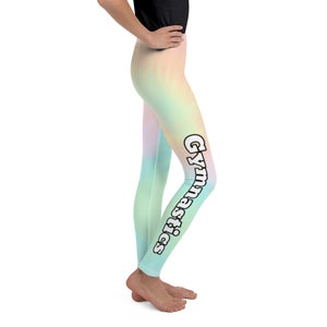 Tie Dye, Girls Leggings, Gymnastics Gifts, Birthday Gift, Daughter Gift From Mom,