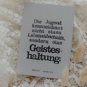 Postkarte "Jugend als Geisteshaltung", gestempelt
