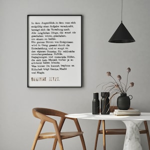 Kunstdruck "Goethe" gestempelt und mit goldenen Buchstaben