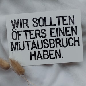 Postkarte gestempelt "Mutausbruch"