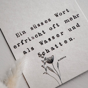 Postkarte gestempelt "Buddha"
