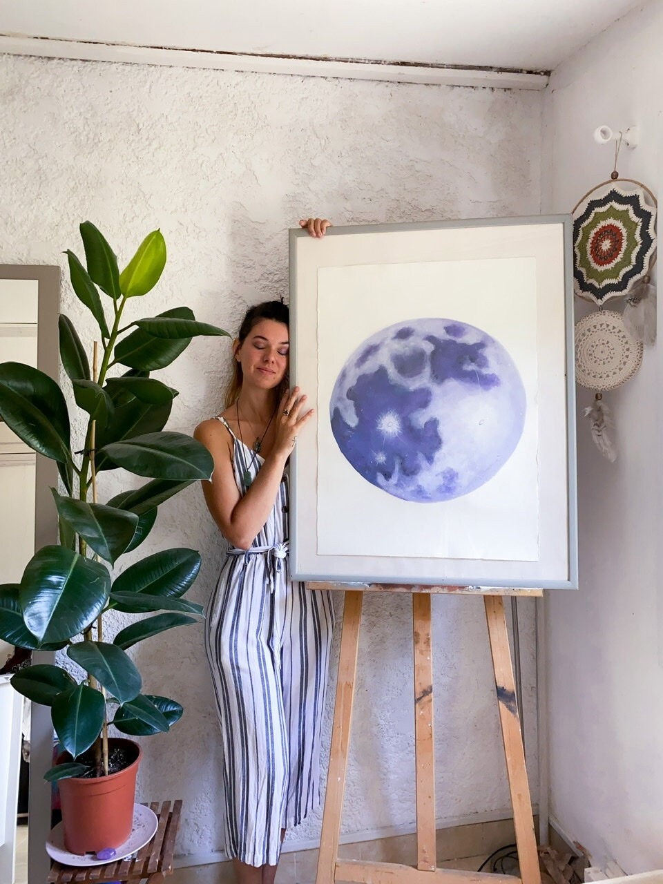 lune Géante Peinture