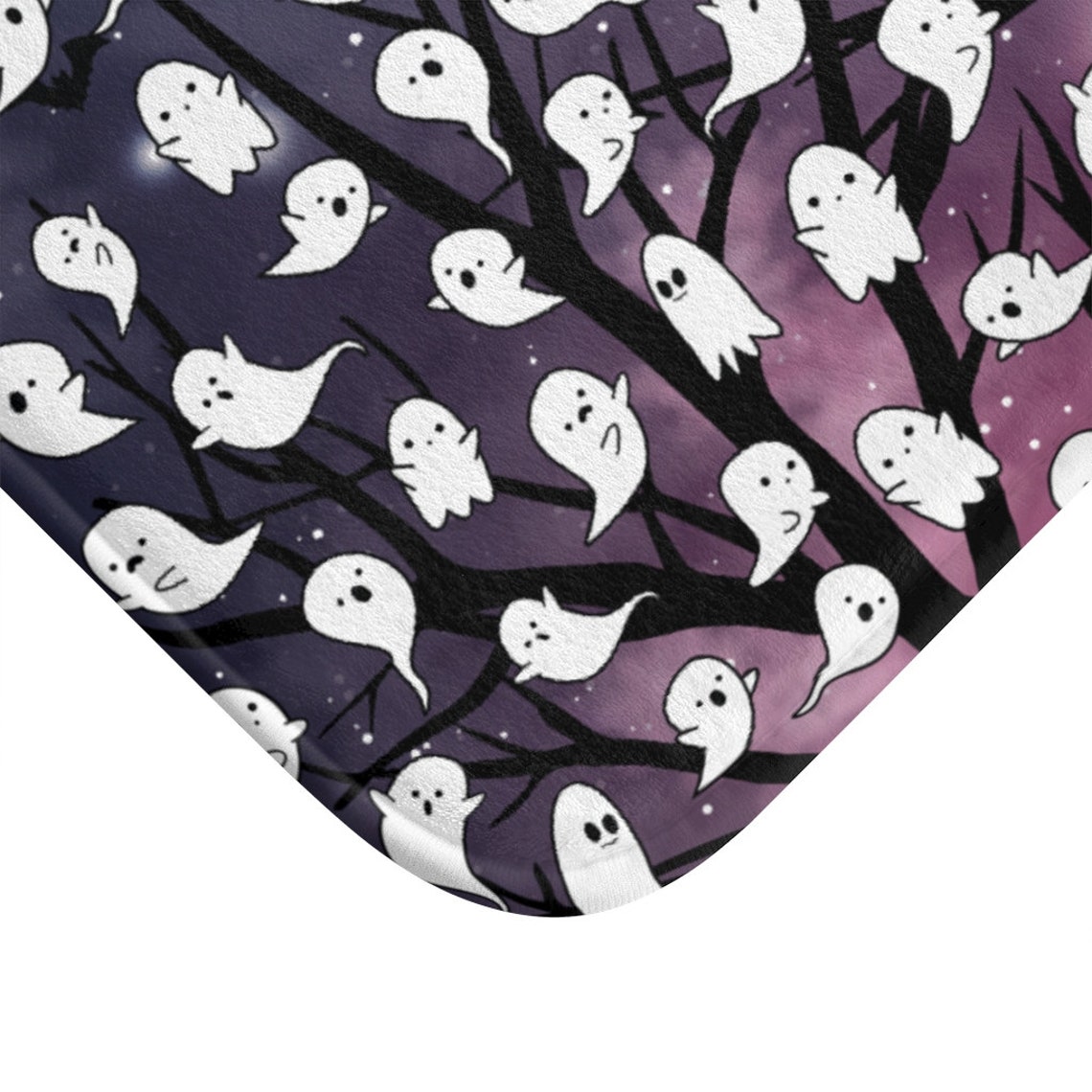 Spooky ghosts bath mat bathroom home decor horror flying Etsy