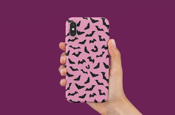 Pastel goth pink bats Tough Case | Hard case for iphone and samsung galaxy spooky halloween punk girly kawaii emo soft horror