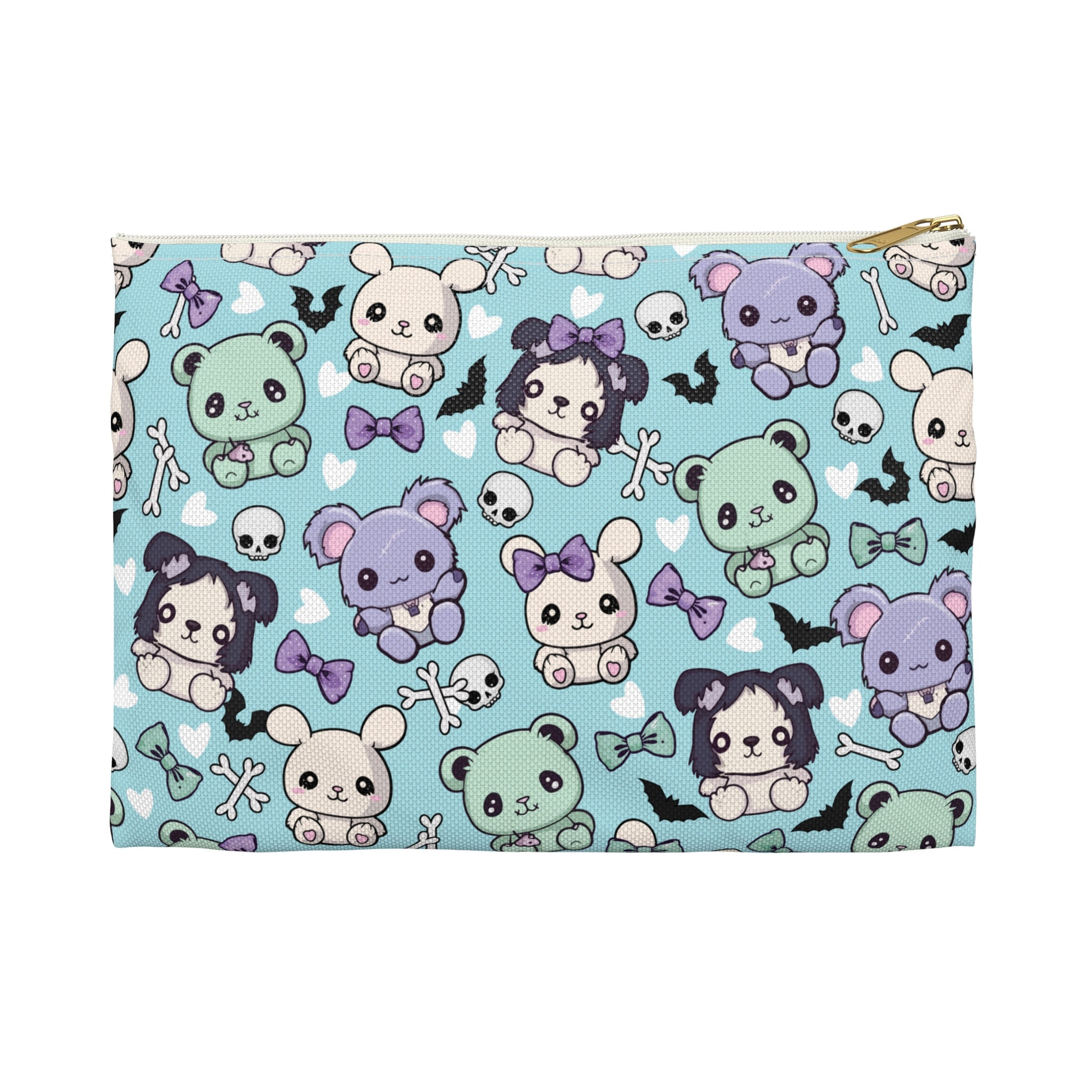 Pastel Goth Plush Animals Makeup Bag Accessory Pouch Etsy