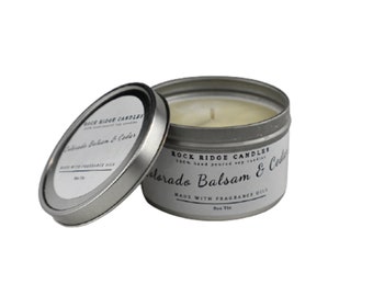 Bougie parfumée au baume du Colorado et au cèdre | Bougie à la cire de soja | Cire de soja naturelle | Bougie parfumée | Cadeau pour elle | Bougie Étain | Cadeau pour un ami |