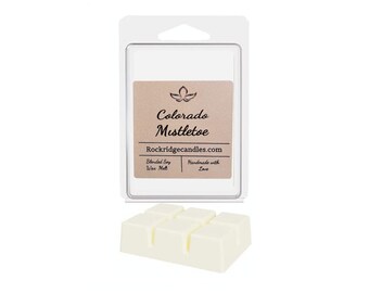 A cera de soja do visco do Colorado derrete | Cera festiva perfeita para derreter para fãs de aromas amadeirados frescos | Feito à mão | Cera de soja derretida |