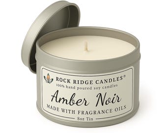 Amber Noir Scented Candle | Soy Wax Candle | Natural Soy Wax |  Scented Candle | Gift For Her | Gift For Him | Gift For Friend | Moms Gift