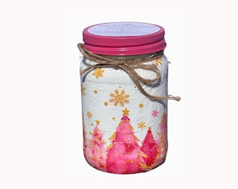 Peppermint & Eucalyptus Soy Candle - Festive Decor, Clean Burn, Eco-Friendly Gift, Holiday Candle