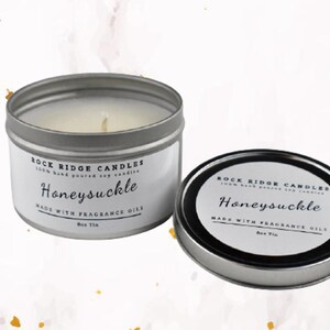 Honeysuckle Scented Candle | Soy Wax Candle | Natural Soy Wax | Scented Candle | Gift For Her | Gift For Him | Gift For Friend | Fathers Day