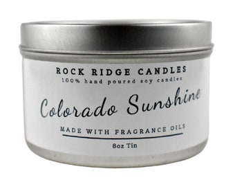 Colorado Sunshine Scented Candle | Soy Wax Candle | Natural Soy Wax | Scented Candle | Gift For Her | Gift For Him | Gift For Friend |