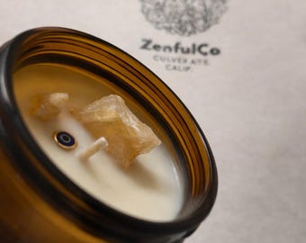 ALCHEMY Ritual Candle | Citrine Candle for Abundance, Confidence & Energy Cleansing